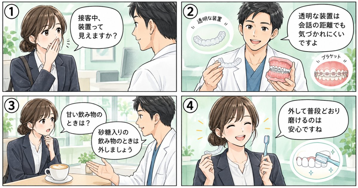接客中の見た目と日々の扱いやすさはどう違う？